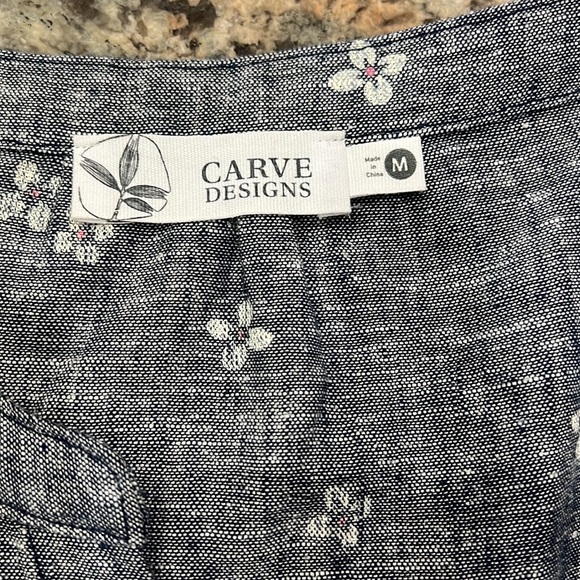 Carve Designs Midnight Blue Floral Dress - Picture 4 of 5